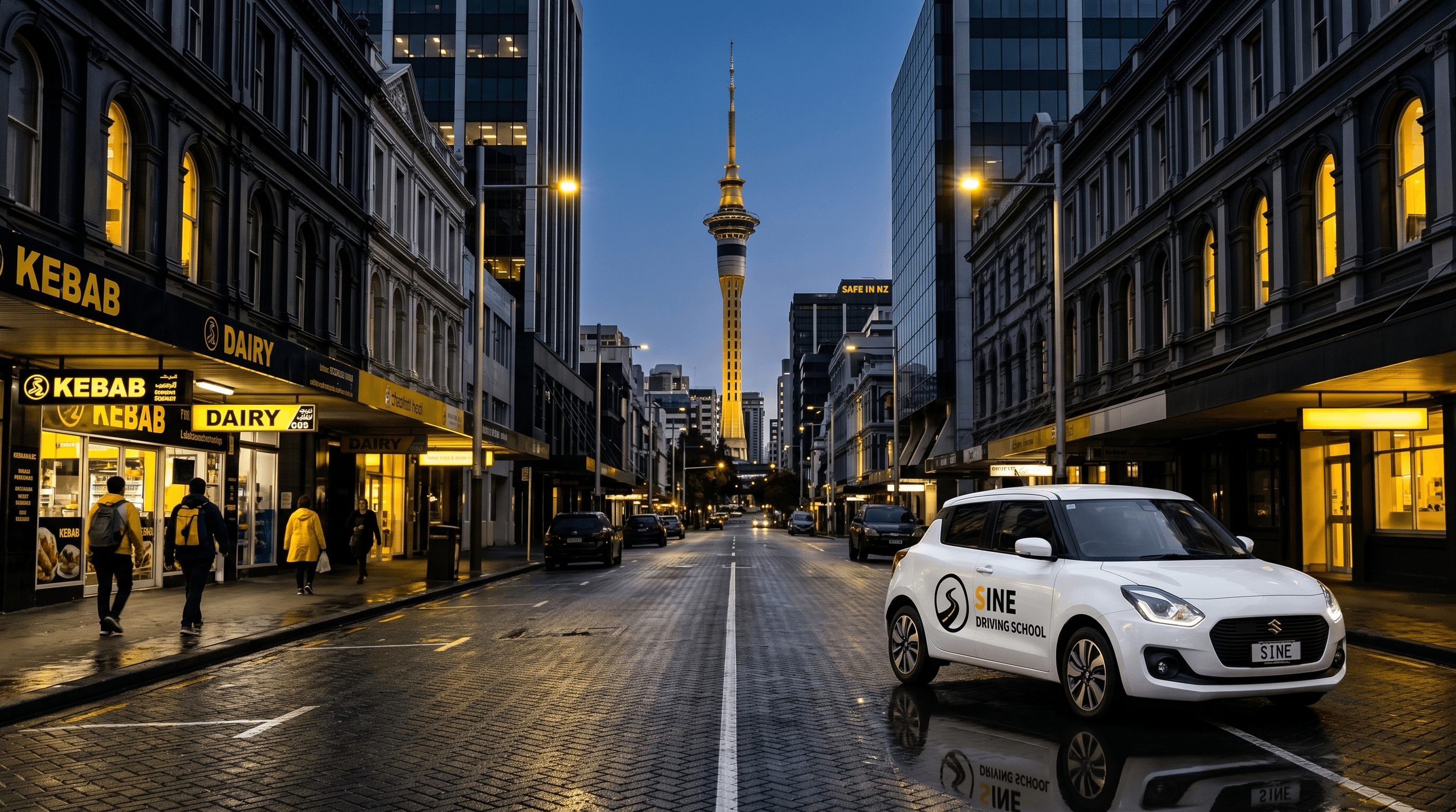 Sine Driving School car in Auckland